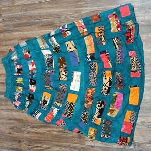 NWT Theo Vintage Long Blue Transitional Skirt